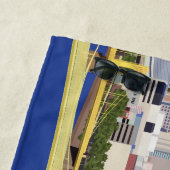 Coole Pittsburgh Skyline-Computerillustration Strandtuch (Beispiel)