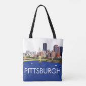 Coole Pittsburgh Skyline-Computerillustration Tasche (Rückseite)