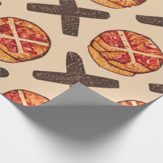 Coole Pizza Geschenkpapier (Ecke)
