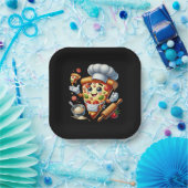 Coole Pizza-Liebhaber-Party  Pappteller (Party)