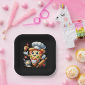 Coole Pizza-Liebhaber-Party  Pappteller (Party)