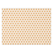 Coole Pizza schneidet das Sonnenmuster auf Weiß Tischdecke (Vorderseite (Horizontal))