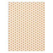 Coole Pizza schneidet das Sonnenmuster auf Weiß Tischdecke (Vorderseite)