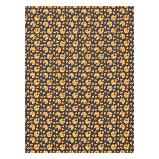 Coole Pizza und Schnitte auf dunkelgrau Tischdecke (Vorderseite)