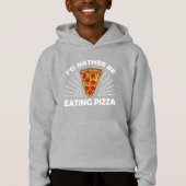 coole Pizzafreunde unisex Hoodie (Vorderseite)
