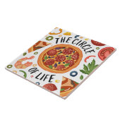coole Pizzaliebhaber Grafik und Wortart Keramik ti Fliese (Seite)