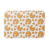 Coole Pizzas und Schnitte auf Weiß Badematte (Vorderseite)