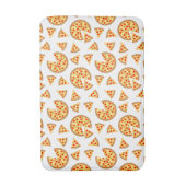 Coole Pizzas und Schnitte auf Weiß Badematte (Vorderseite Vertikal)