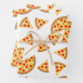 Coole Pizzas und Schnitte auf Weiß Geschenkpapier Set (Beispiel)