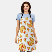 Coole Pizzas und Schnitte auf Weiß Schürze (Getragen)