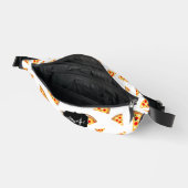 Coole Pizzaschnitte, weiß Monogramm Bauchtasche (Offen)