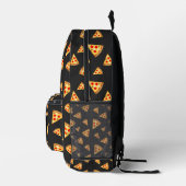 Coole Pizzaslicen-Muster dunkelgrau Bedruckter Rucksack (Rechts)