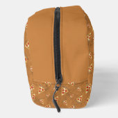 Coole Pizzaslicen Vintag-braune Muster Waschbeutel (Rechts)