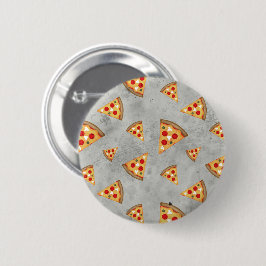 Coole Pizzaslicen, Vintage Graumuster Button
