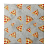 Coole Pizzaslicen, Vintage Graumuster Fliese (Vorderseite)