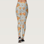 Coole Pizzaslicen, Vintage Graumuster Leggings (Rückseite)