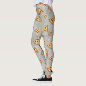 Coole Pizzaslicen, Vintage Graumuster Leggings (Links)