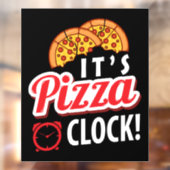 coole Pizzeria Wortart Business Fensteraufkleber (Blatt 2)