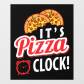 coole Pizzeria Wortart Business Fensteraufkleber (Blatt)