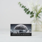 coole Planetengeschäftskarte Visitenkarte (Stehend Vorderseite)