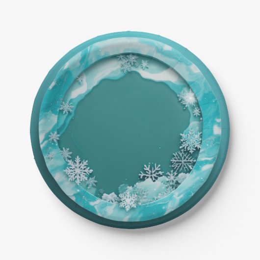 Coole Platte Pappteller (Vorderseite)