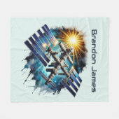 Coole Platzhalter hinzufügen Fleecedecke (Vorderseite (Horizontal))