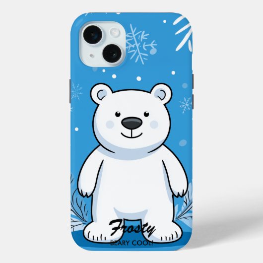 Coole Polar Bear Vibes - Gemütlicher Wintergarten Case-Mate iPhone Hülle (Rückseite)