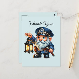 Coole Polizei danke Postkarte