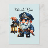 Coole Polizei danke Postkarte (Vorderseite)