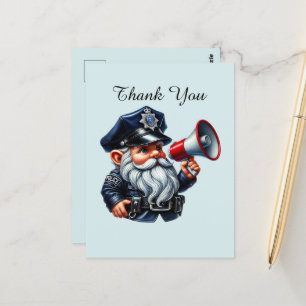 Coole Polizei danke Postkarte