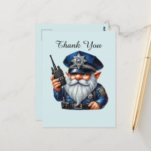 Coole Polizei danke Postkarte
