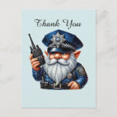 Coole Polizei danke Postkarte (Vorderseite)