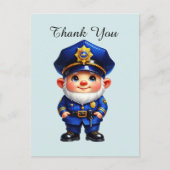 Coole Polizei danke Postkarte (Vorderseite)