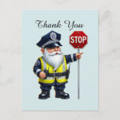 Coole Polizei danke Postkarte (Vorderseite)