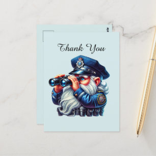 Coole Polizei danke Postkarte