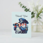 Coole Polizei danke Postkarte (Stehend Vorderseite)