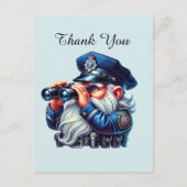 Coole Polizei danke Postkarte (Vorderseite)