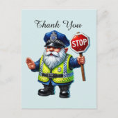 Coole Polizei danke Postkarte (Vorderseite)