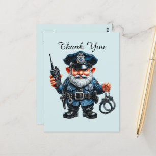 Coole Polizei dankt dir Postkarte