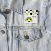 Coole Polka Dot Rainbow Anpassbare Taste Button (Beispiel)