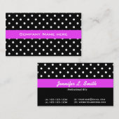 coole Polka-Dots Visitenkarte (Vorne/Hinten)