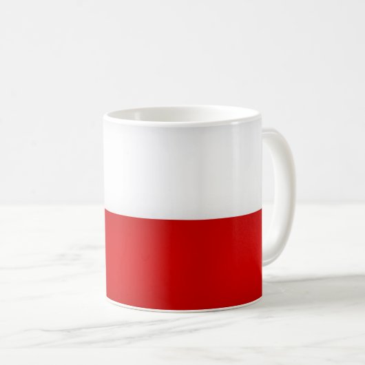Coole polnische Flagge Kaffeetasse (VorderseiteRechts)