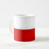 Coole polnische Flagge Kaffeetasse (Vorderseite Links)