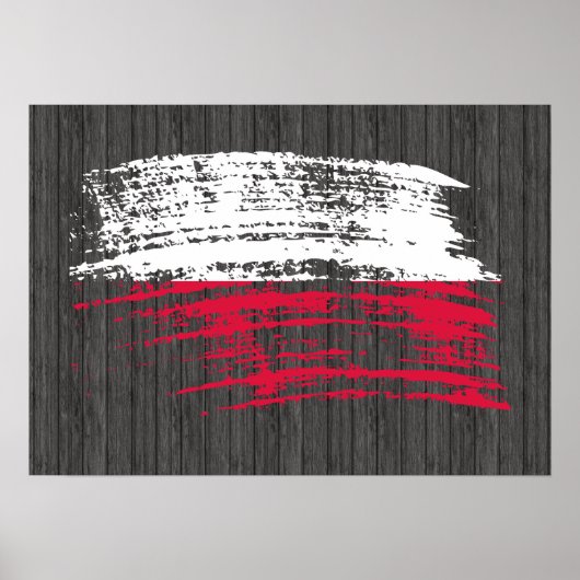 Coole polnische Flagge Poster (Vorne)