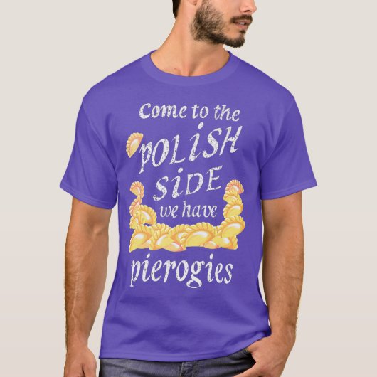 Coole polnische Seite Pierogies Funny Pierogi Food T-Shirt (Vorderseite)