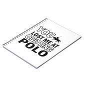 Coole Poloentwürfe Notizblock (Linke Seite)