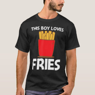 Coole Pommes Frites für Jungen Kinder Schnelle Mah T-Shirt