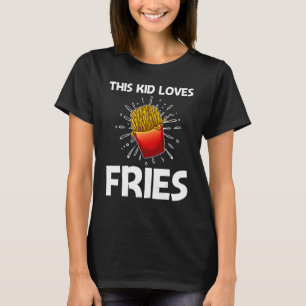Coole Pommes Frites für Kinder Jungen Französisch  T-Shirt