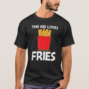 Coole Pommes Frites für Kleinkinder Schnellimbiss T-Shirt