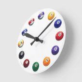 Coole Pool-Ball-runde Wand-Uhr Runde Wanduhr (Winkel)